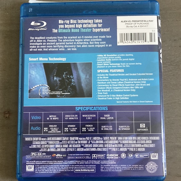 3 Sci-fi  Blue-ray DVDS: Transformers (special Alien Vs Predator - Picture 10 of 15